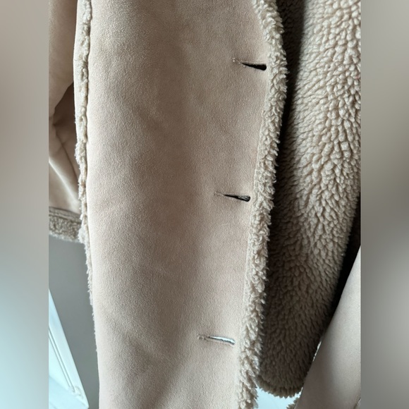 LL Bean Suede Sherpa Jacket Size XL - Picture 7 of 9
